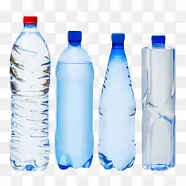 透明解渴高度不一的塑料瓶饮用水