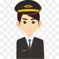 矢量警察人物职业形象