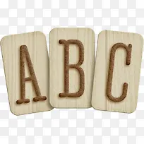 木板ABC字母