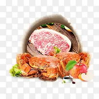 大闸蟹美食节文化元素