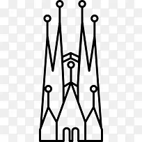 教堂的神圣家族图标
