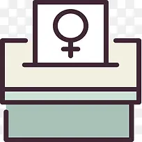女性投票箱