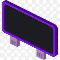 紫色展示板