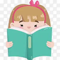 世界知识产权日看书的女孩
