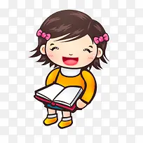 卡通小女孩