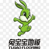 兔宝宝地板标志