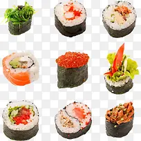 各种样式的寿司