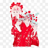 矢量古典结婚素材