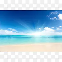 海边沙滩风景背景