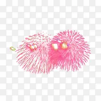 粉色烟花