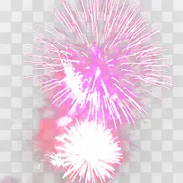 粉色烟花