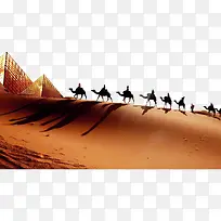 金字塔沙漠骆驼免抠图