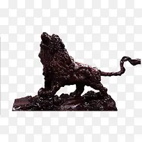 狮子根雕艺术品