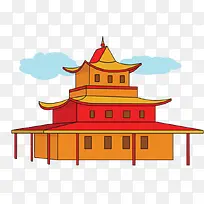 中国传统庙宇手绘