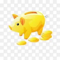 黄色小猪储钱罐