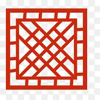 中国红正方菱形格子
