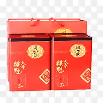 红色礼盒装