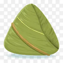 绿色纹理粽子食物元素