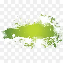 矢量元素绿色水墨背景