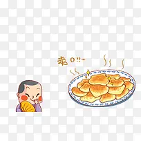 广式小吃鸡子饼漫画
