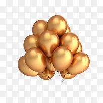 金色轻巧气球