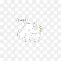 简笔画大象
