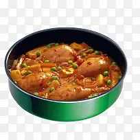 小锅里面的鸡腿