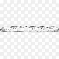 面包食物线稿
