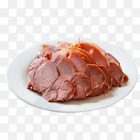 盘子里的食物熟牛肉