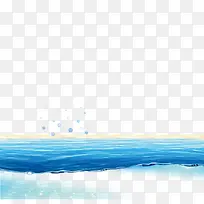 蓝色海水