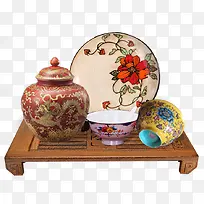 中国风陶瓷制作餐具