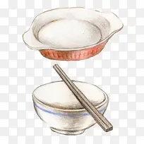 手绘餐具-碗筷