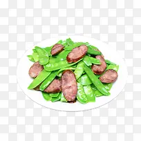荷兰豆炒腊肠
