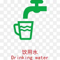 饮用水加油站的标志
