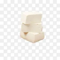 白色堆叠方块豆腐