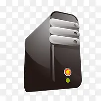 黑色电脑主机台式