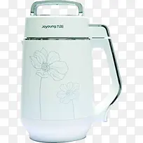 白色简约花朵九阳豆浆机
