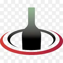 酒瓶白酒logo设计