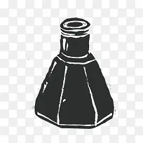 复古黑白三角形钢笔水