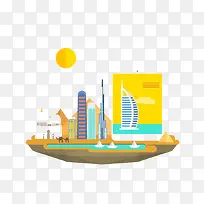 沙漠中的创意建筑物