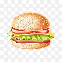 快餐食品汉堡矢量图片