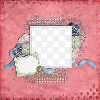 玫红色底纹边框
