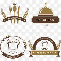 餐馆西餐厅logo矢量素材