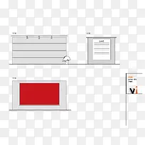 矢量企业形象墙设计