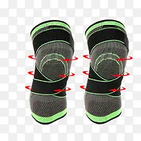 荧光绿色保护护膝素材