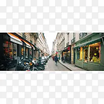 非主流欧式街景banner