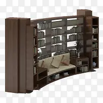 木质书柜元素