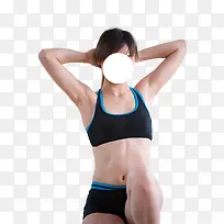 仰卧起坐的美女