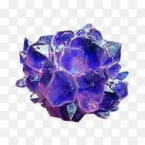 蓝紫色晶块图片素材