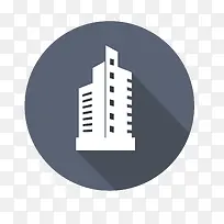 楼房矢量图可爱图标